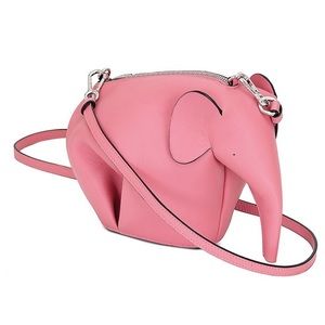 Loewe Mini Elephant Leather Crossbody Bag